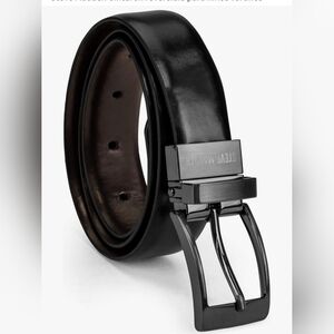 Steve Madden Black Glossy Belt